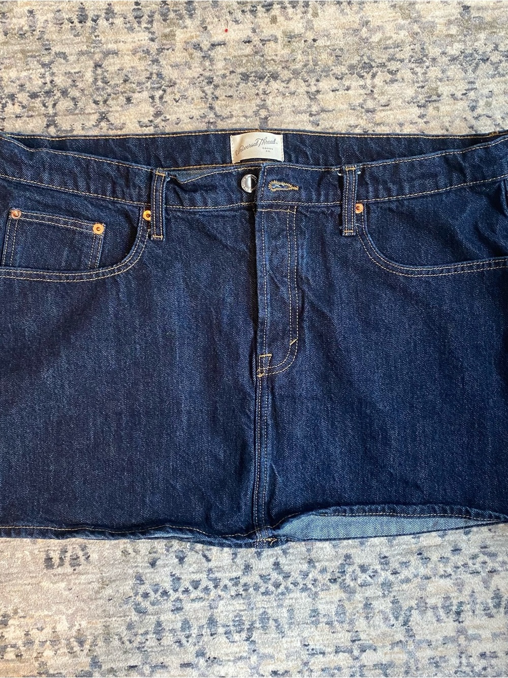 Dark Blue Denim Shorts